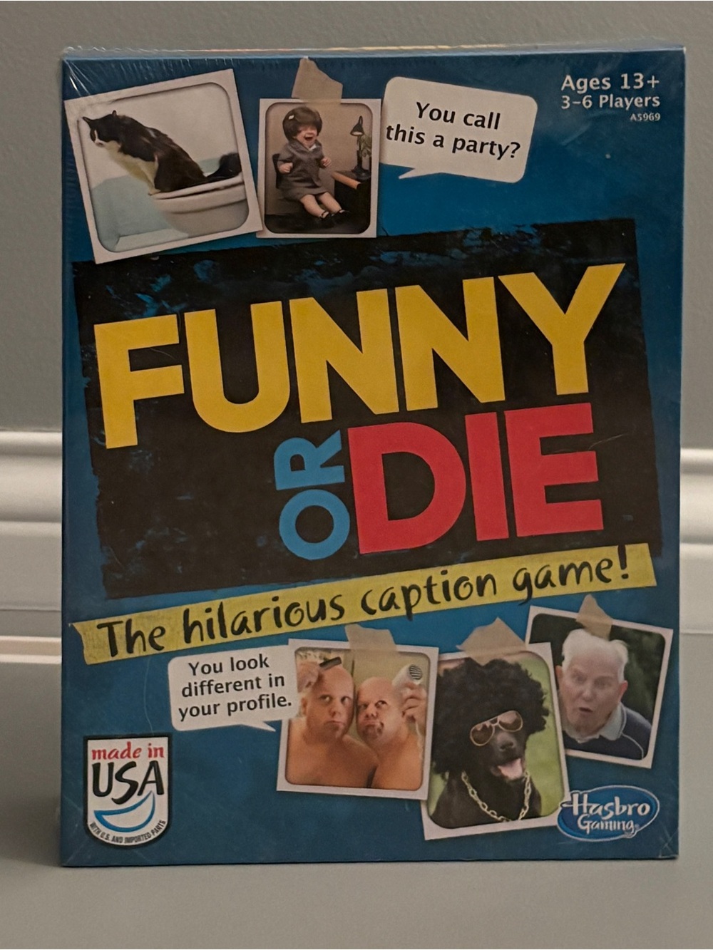 Hasbro Funny or Die The Hilarious Caption Board Game! *New in Box + SEALED*